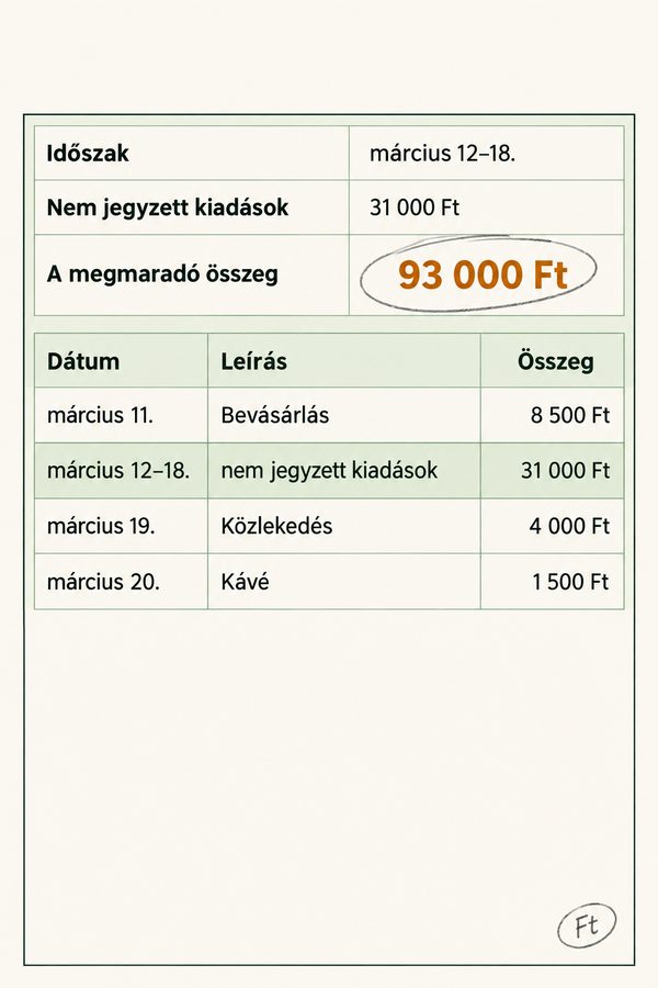 Az 5 perces visszaállítás lap